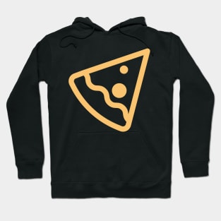 Cute Yellow Cheese Pizza Outline Hoodie